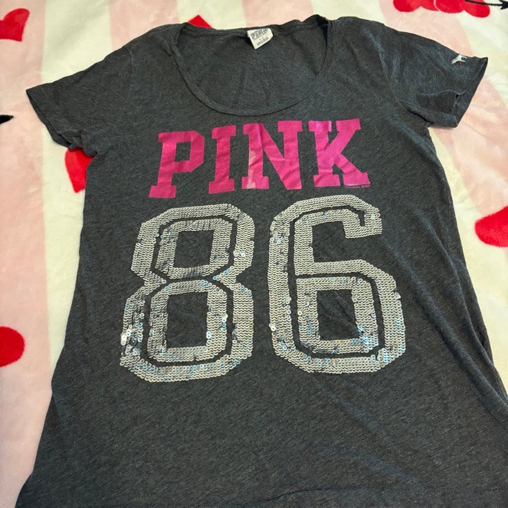 Rare vintage Pink Victoria’s Secret shirt bling 86